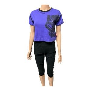 Marvel - NWT - Black Panther Black and Purple Graphic Tee